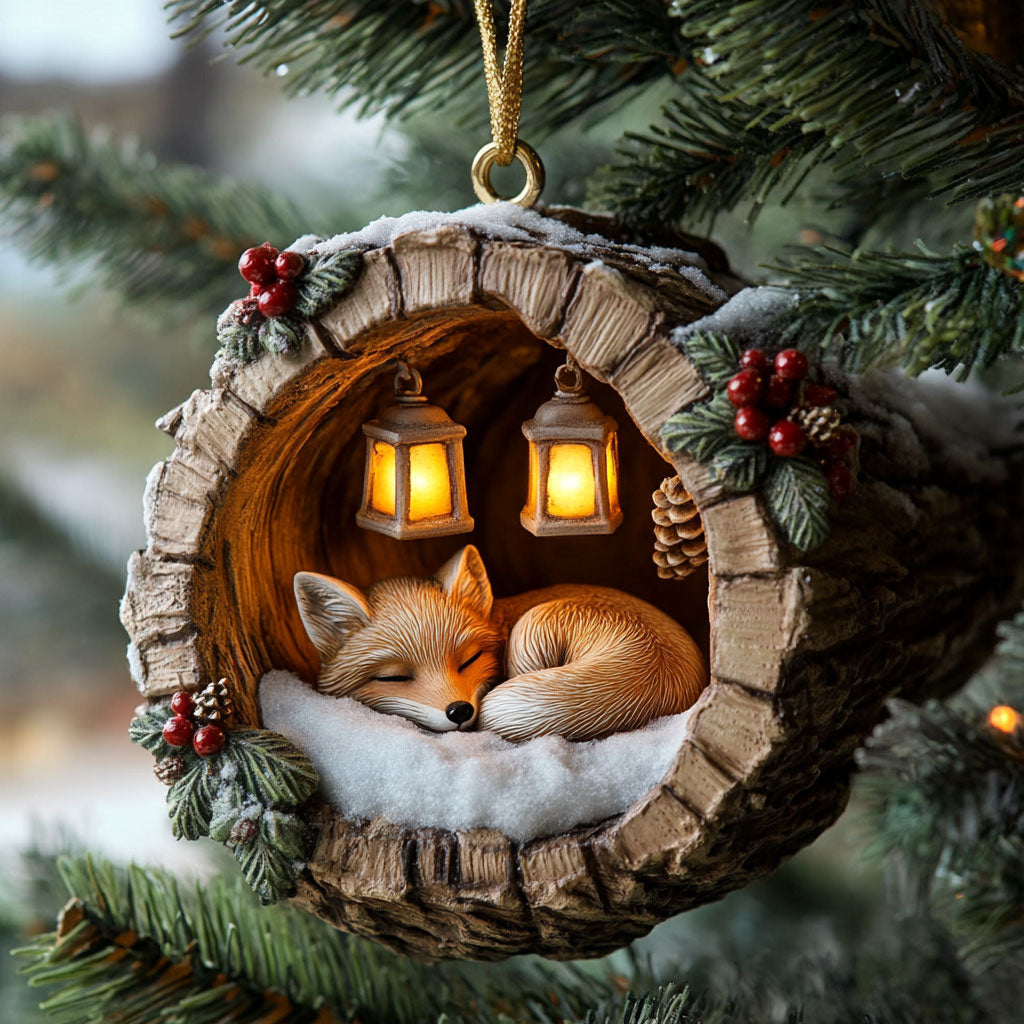 Snowy Fox CP0312224CL Christmas Ornament