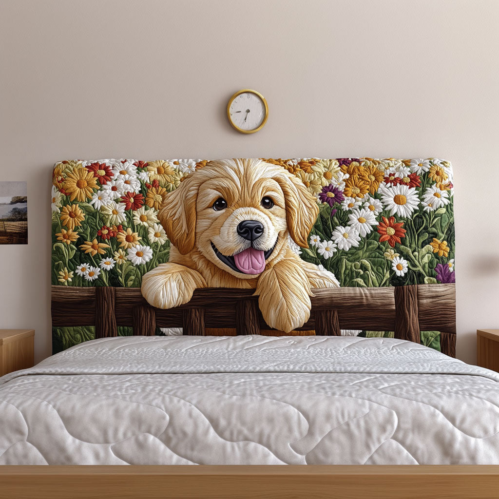 Playful Dog QA0801005CL Quilted Headboard Slipcover