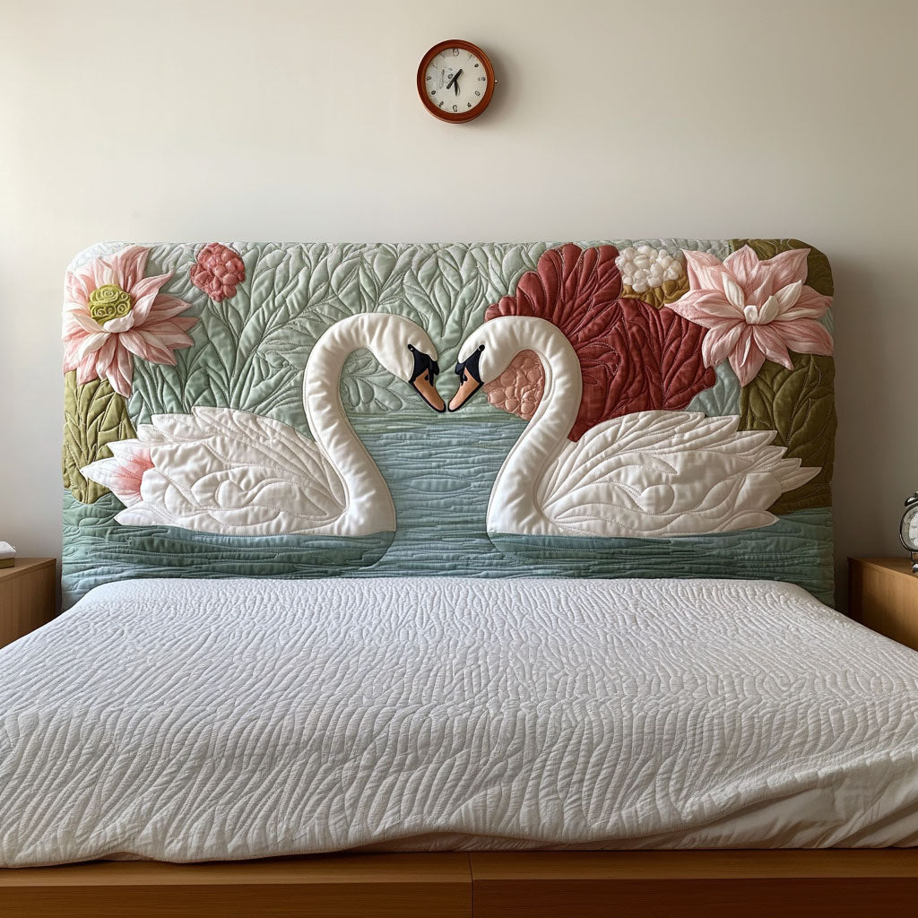 Swan Couple QA1201040CL Quilted Headboard Slipcover