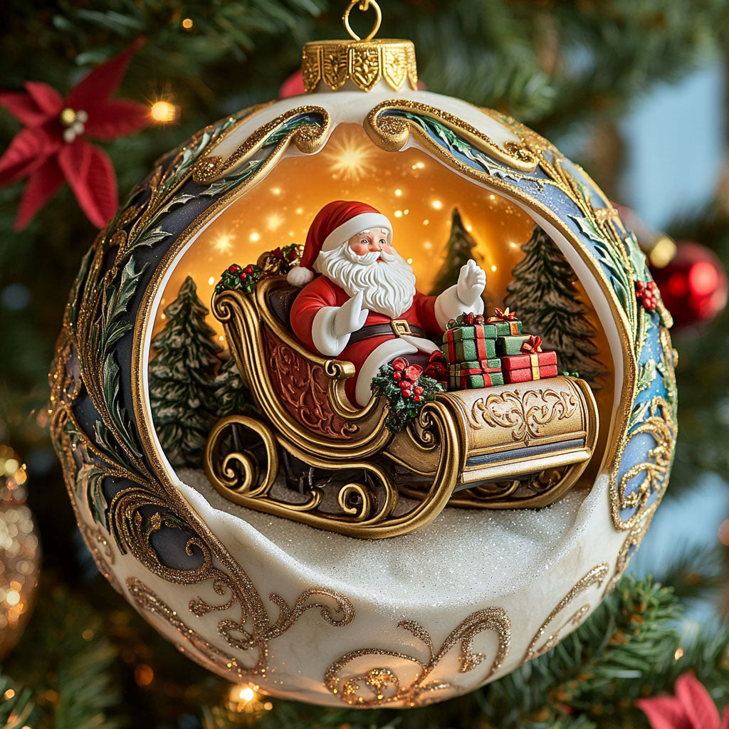 Santa Christmas CW1710031CL Christmas Ornament