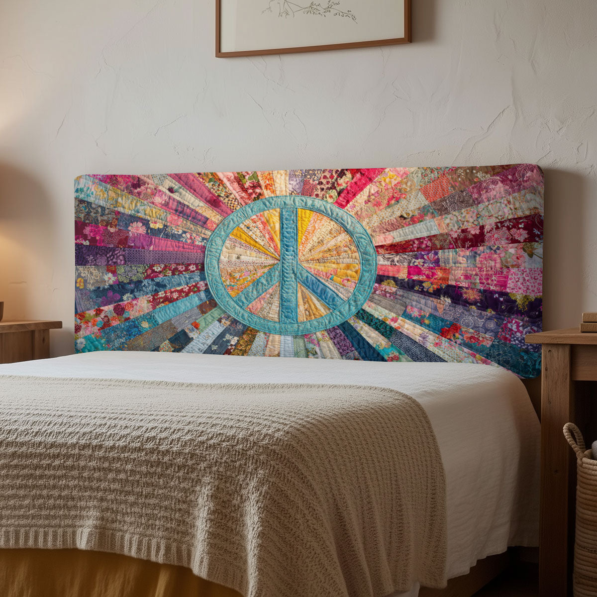 Peace Charm CW1212039CL Quilted Headboard Slipcover