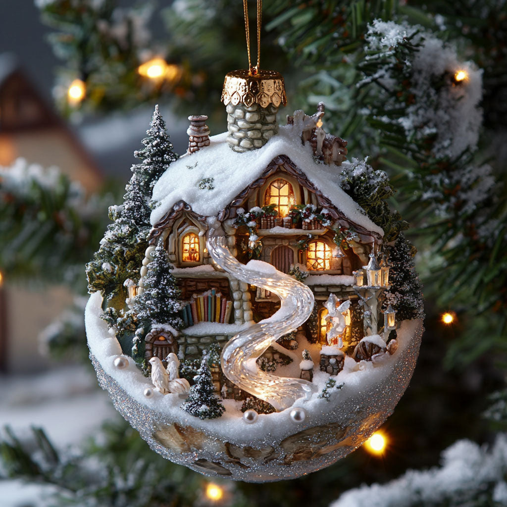Snowlight Cottage WN2911066CL Christmas Ornament