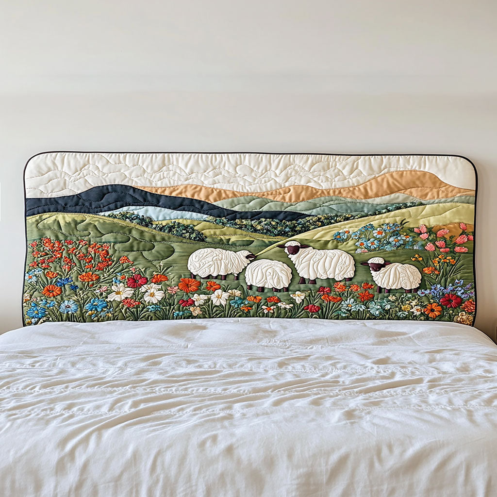 Serene Sheep WN0601073CL Quilted Headboard Slipcover