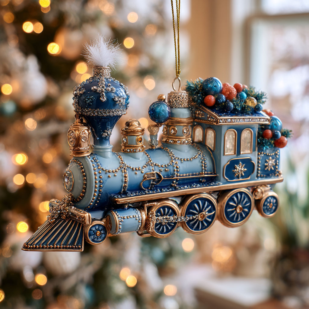 Winter Train CW1012067CL Christmas Ornament