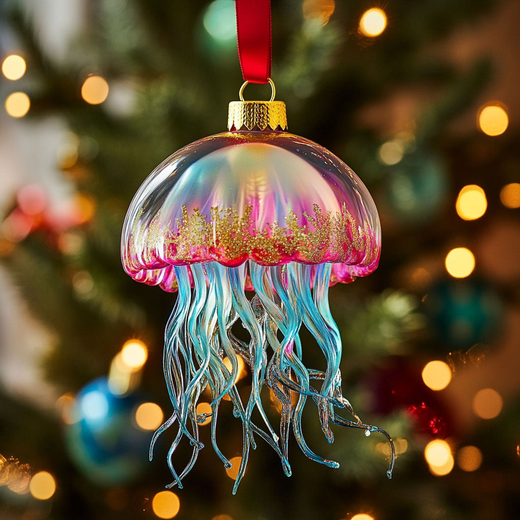 Jellyfish Glow CW2511025CL Christmas Ornament
