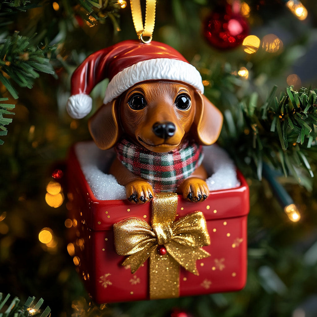 Dachshund Holiday Light WN1510036CL Christmas Ornament