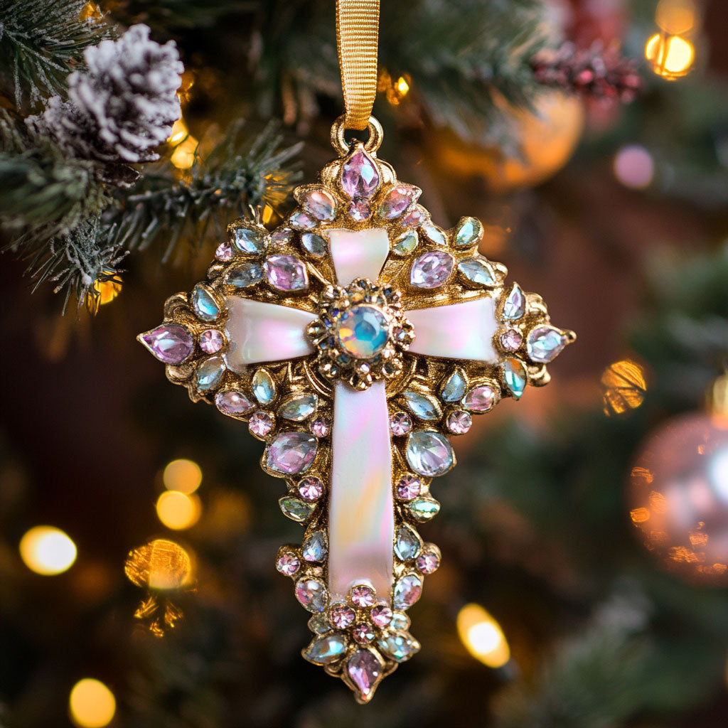 Cross Charm CW2711009CL Christmas Ornament