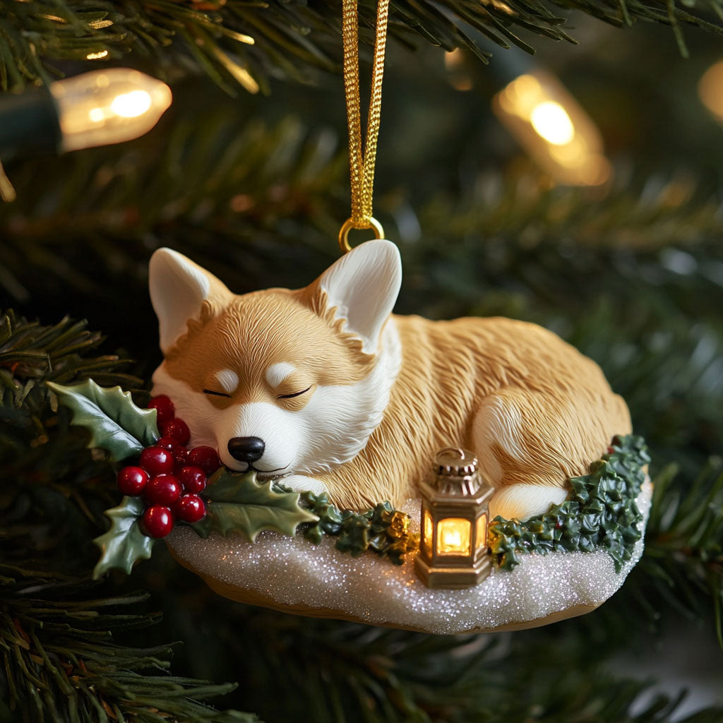 Cozy Corgi CP0312072CL Christmas Ornament