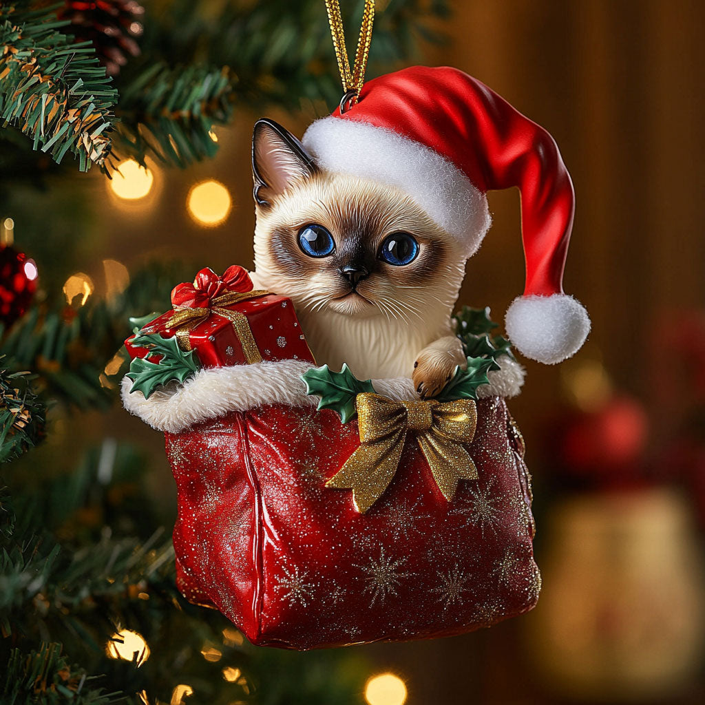 Siamese Christmas CW2411131CL Christmas Ornament