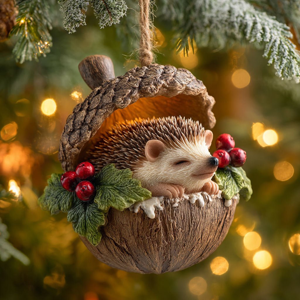 Hedgehog Glow CW2911014CL Christmas Ornament