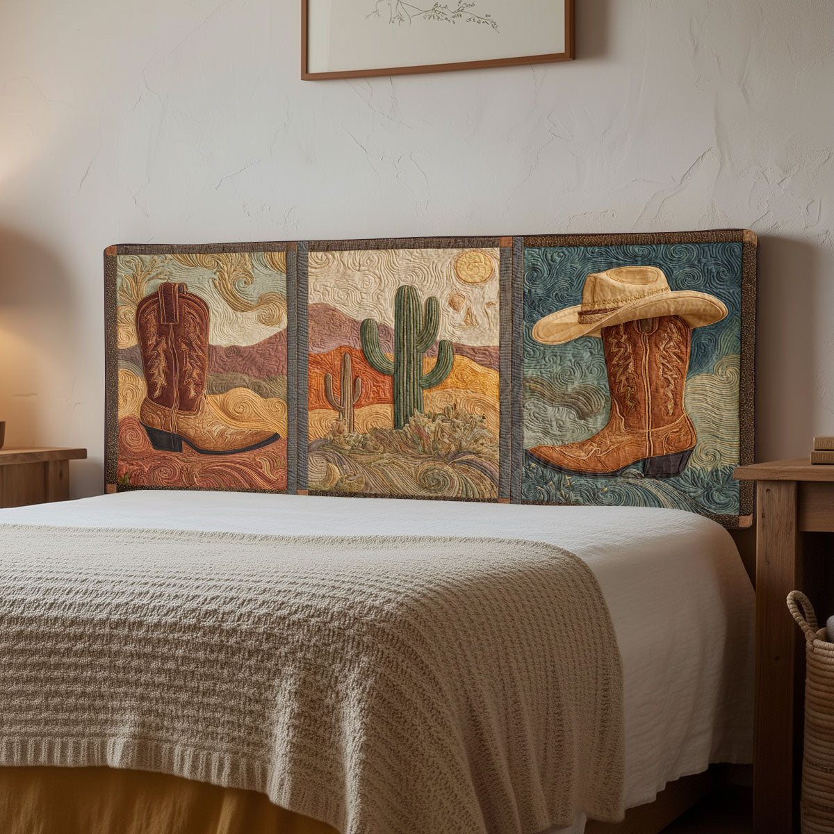 Western Charm CW2912039CL Quilted Headboard Slipcover