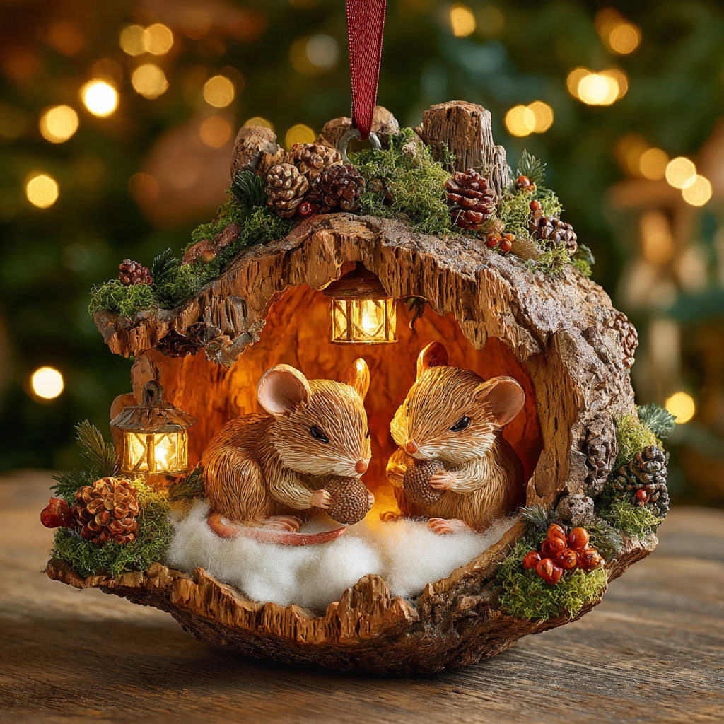 Warm Glow Mouse CW2911038CL Christmas Ornament