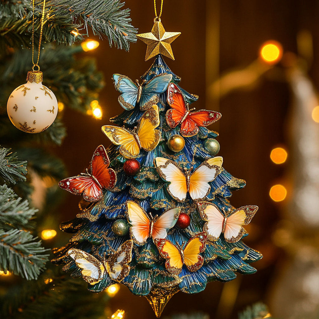 Christmas Butterflies CW2210053CL Christmas Ornament
