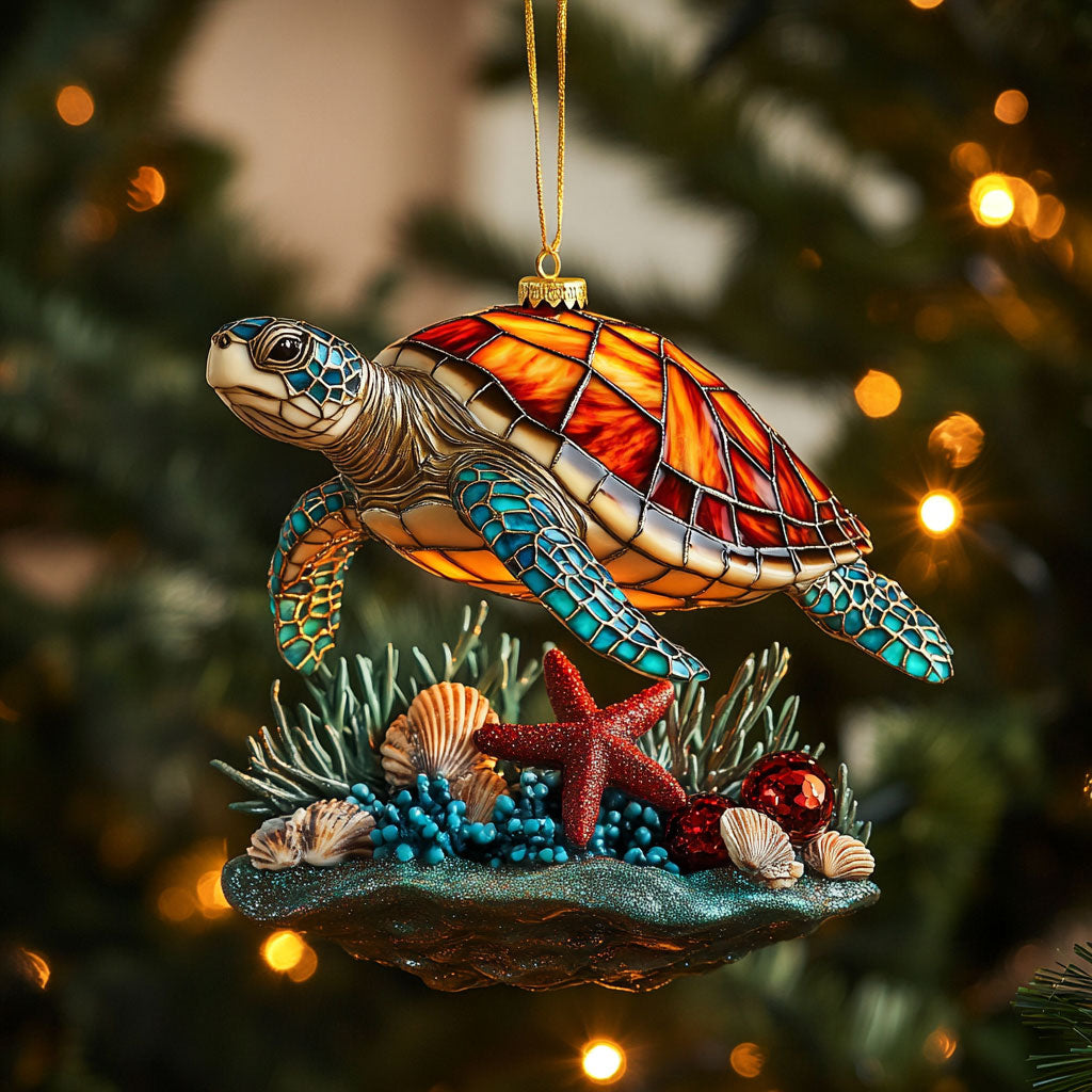 Christmas Turtle Glow CW2010035CL Christmas Ornament