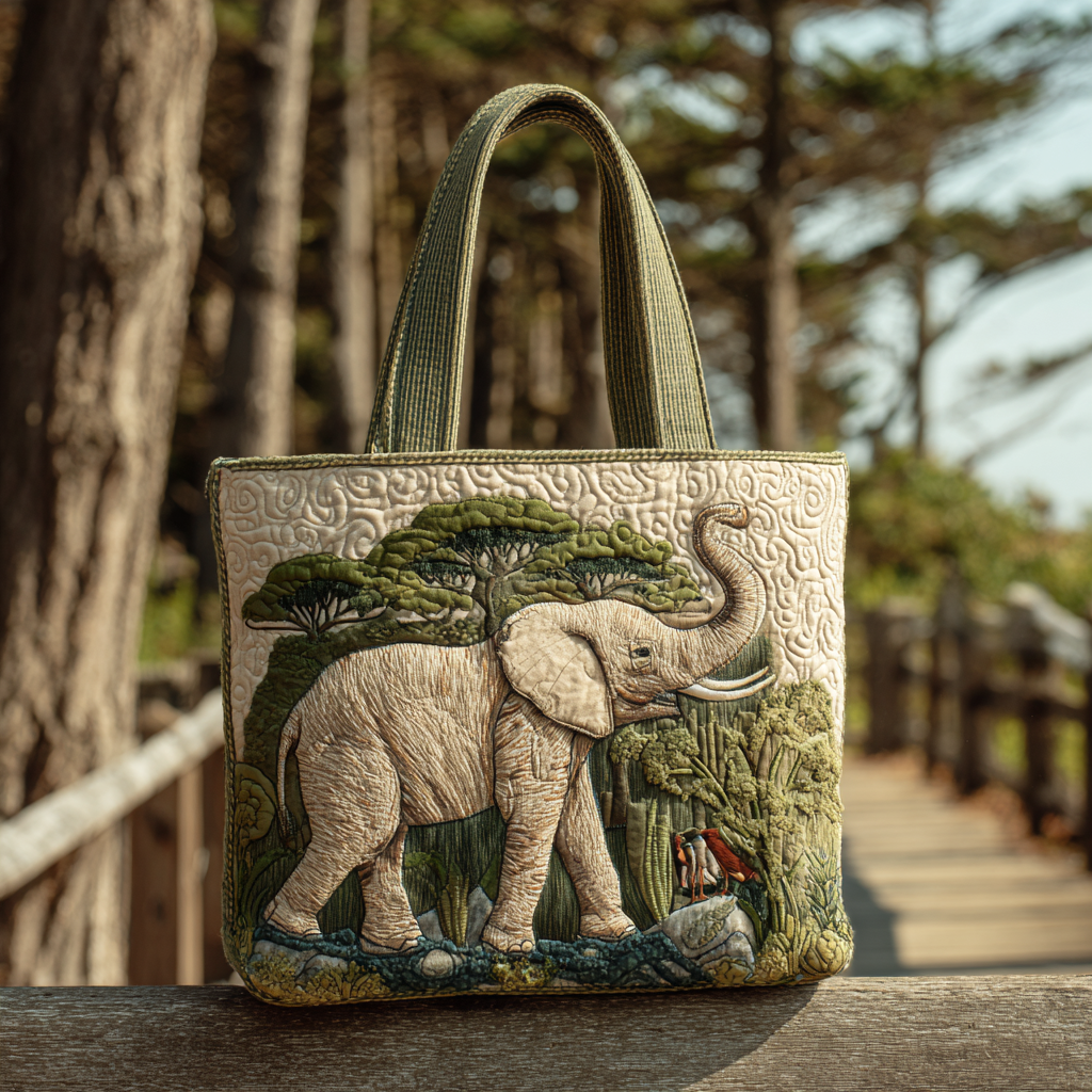 Wild Elephant XR0212021CL Quilted Tote Bag