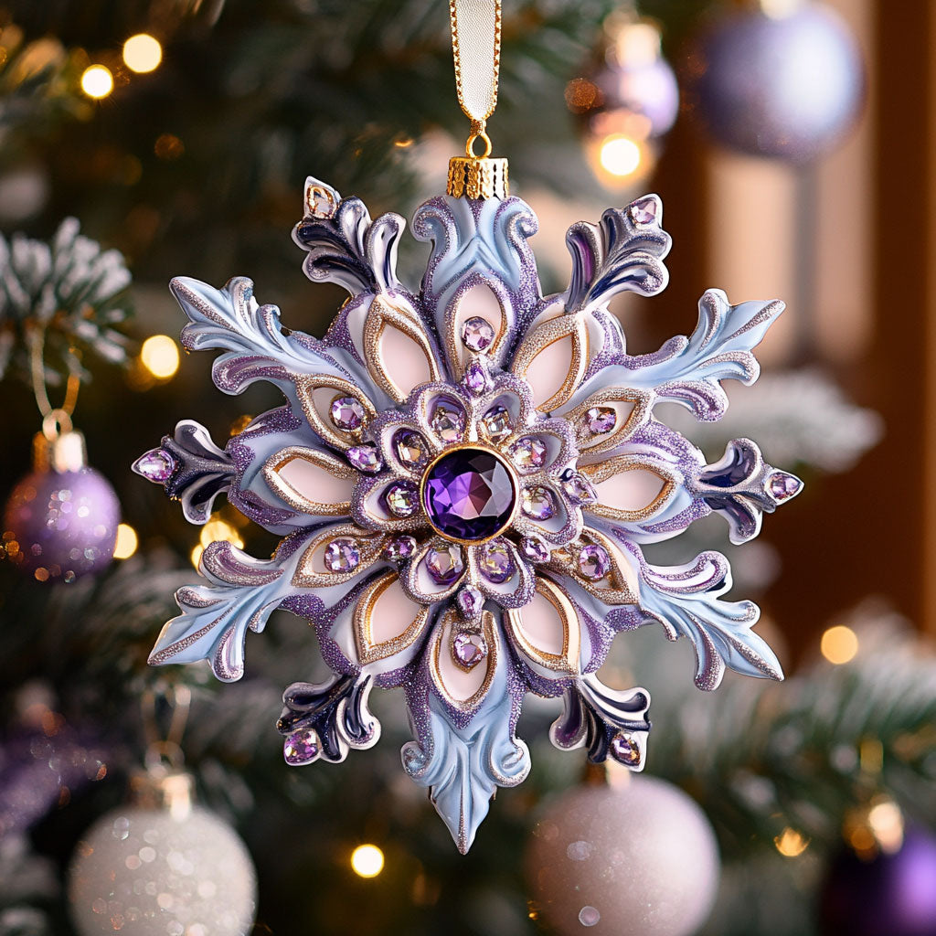 Violet Snow CW0912044CL Christmas Ornament