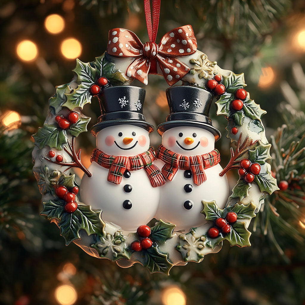 Snowman Glow WN1510080CL Christmas Ornament