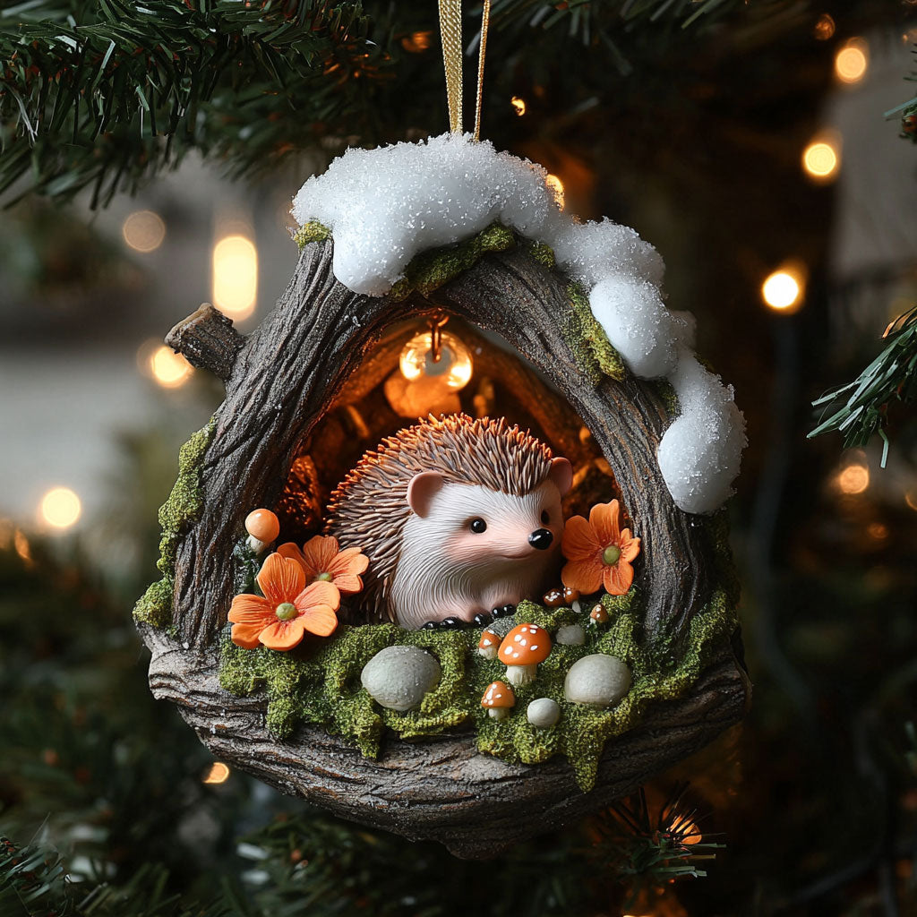 Warm Nest Hedgehog WN2411095CL Christmas Ornament
