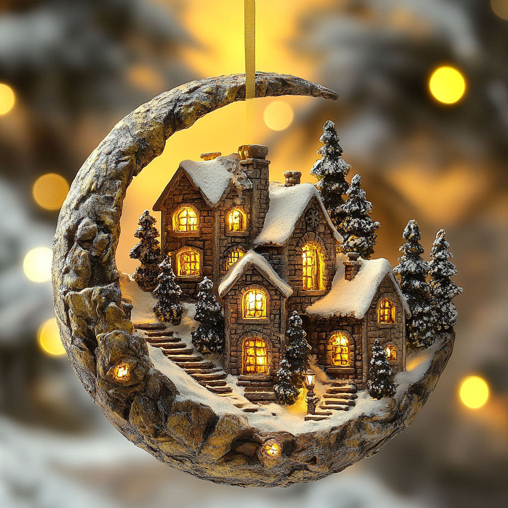 Cozy Winter Village WN2911017CL Christmas Ornament