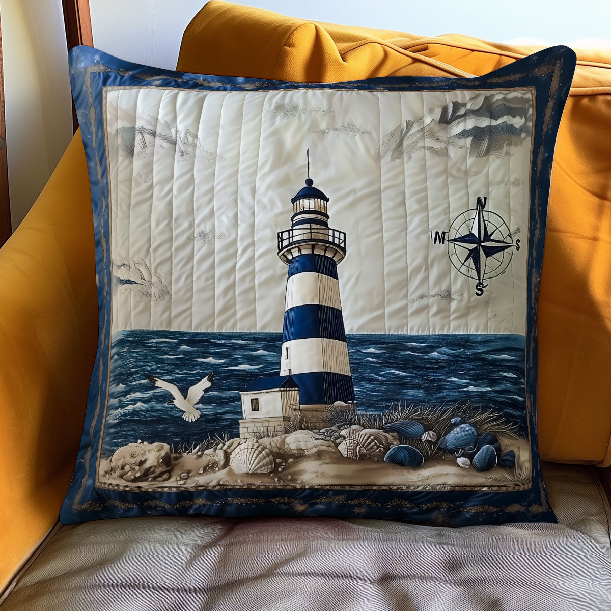 Everlasting Lighthouse WN1704051CL Quilt Pillow Case