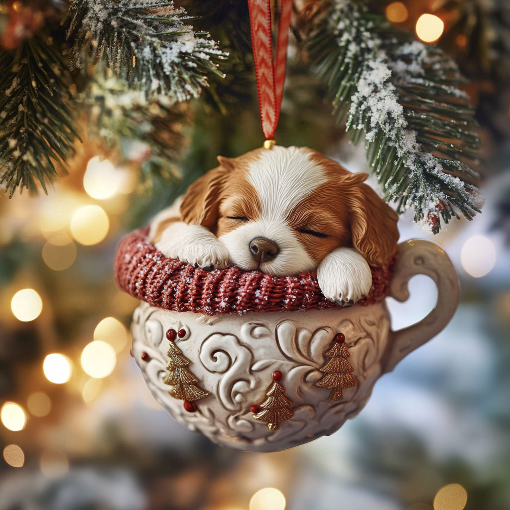 Dog Christmas Glow WN2911020CL Christmas Ornament