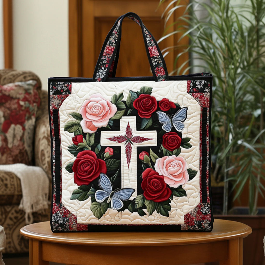 Butterfly Cross Garden KL2711012CL Quilted Tote Bag