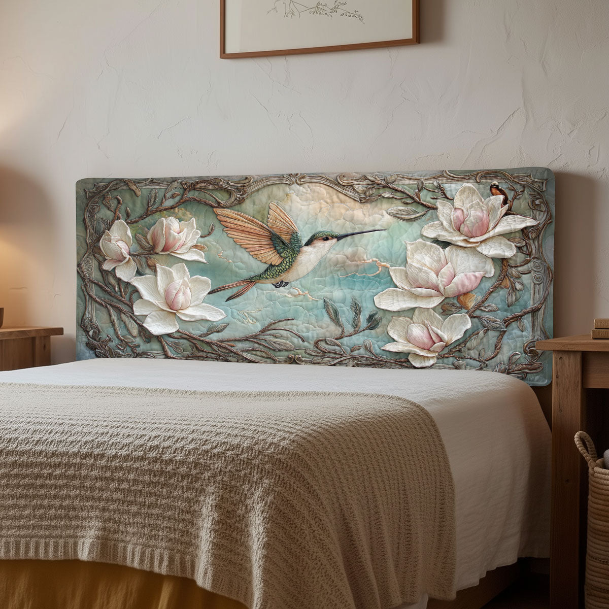 Bloom Magnolia Hummingbird CW1112006CL Quilted Headboard Slipcover