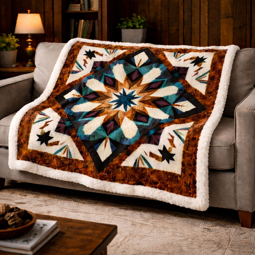 Western Spirit Star KL0302006CL Faux Fur Throw Blanket