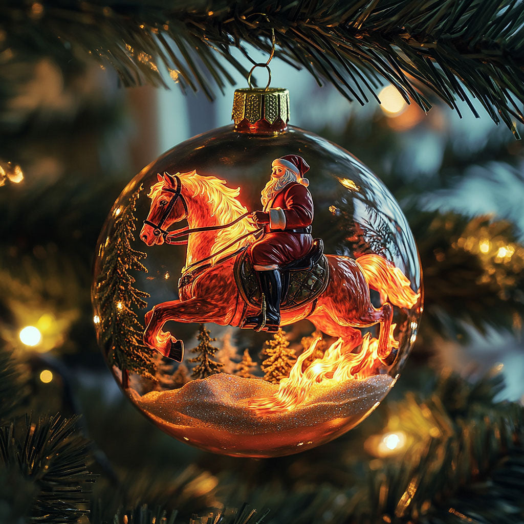 Santa Night Gallop WN0312014CL Christmas Ornament