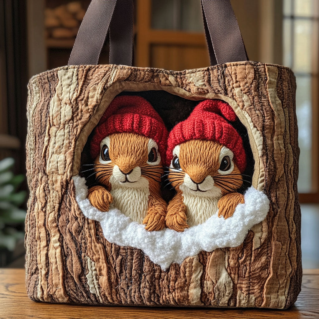 Winter Nest CP0111057CL Quilted Tote Bag