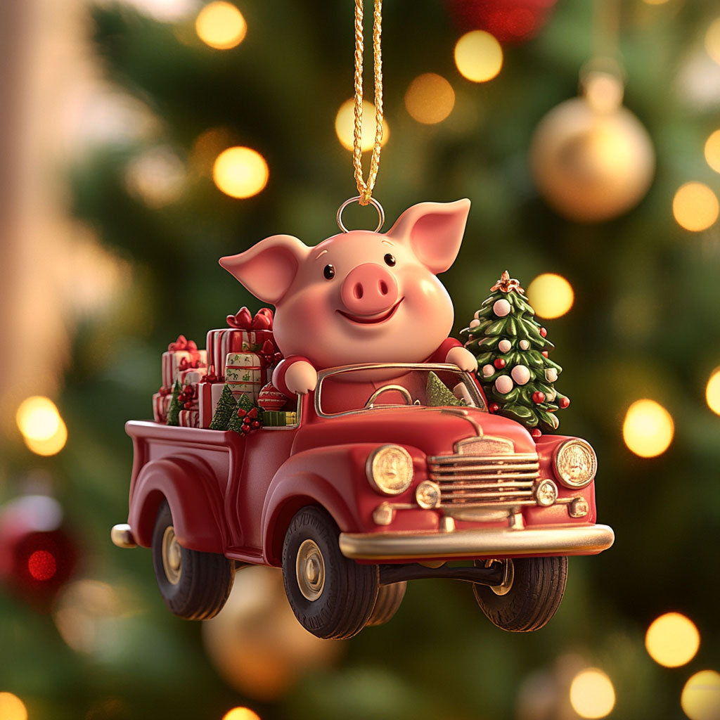 Holiday Pig WN2511024CL Christmas Ornament