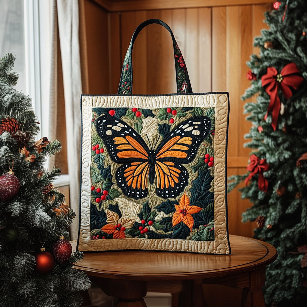 Monarch Butterfly Elegance KL0312015CL Quilted Tote Bag