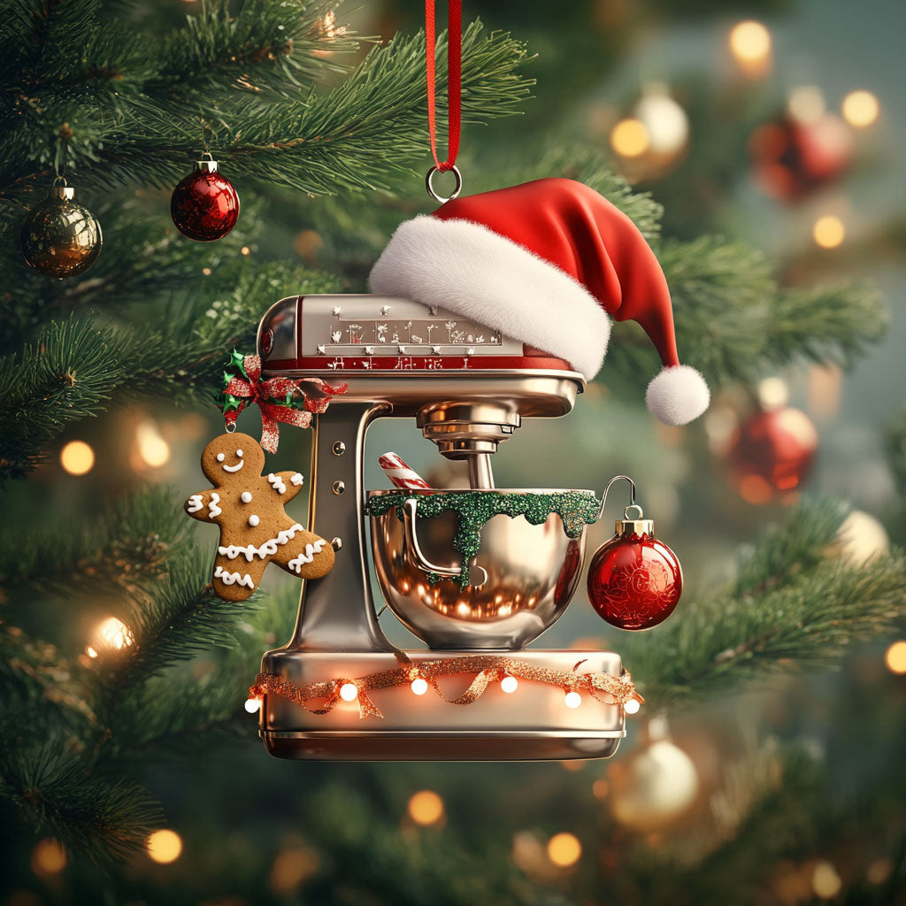 Cozy Kitchen Flour Mixer Machine WN0411019CL Christmas Ornament