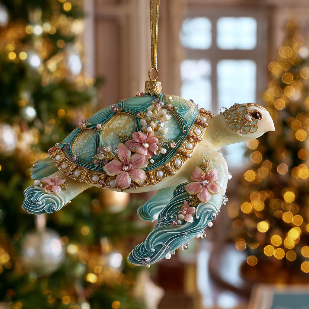 Turtle Grace CW1012065CL Christmas Ornament