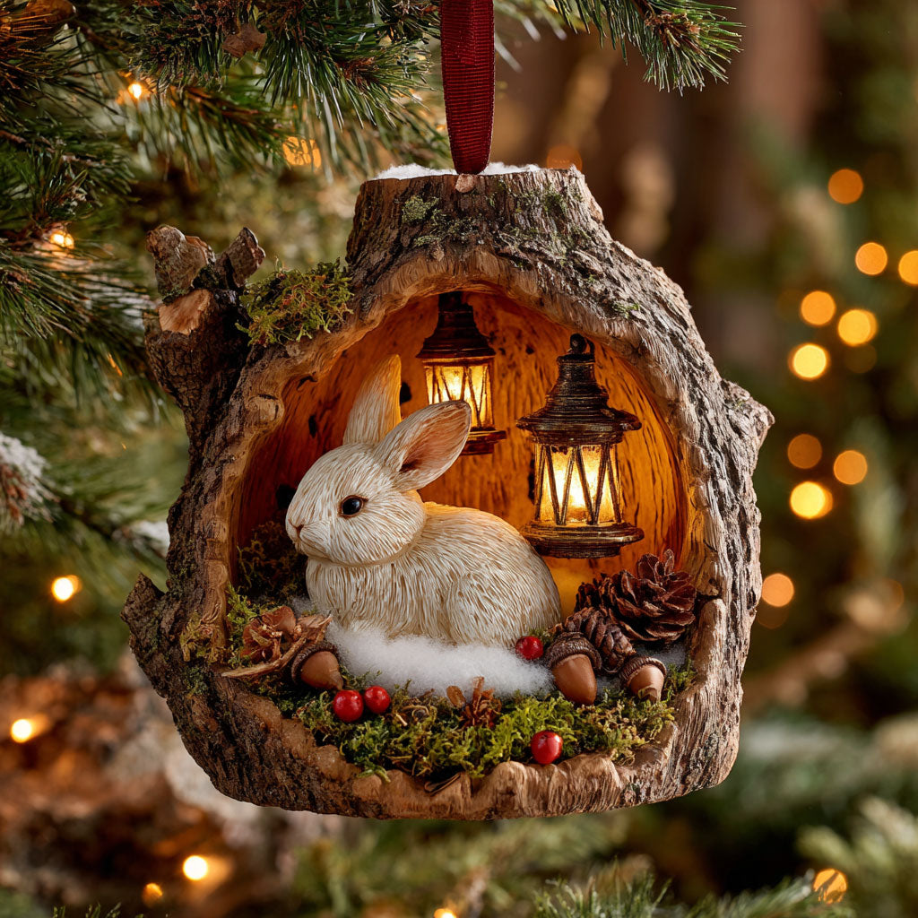 Warm Glow Rabbit CW2911039CL Christmas Ornament