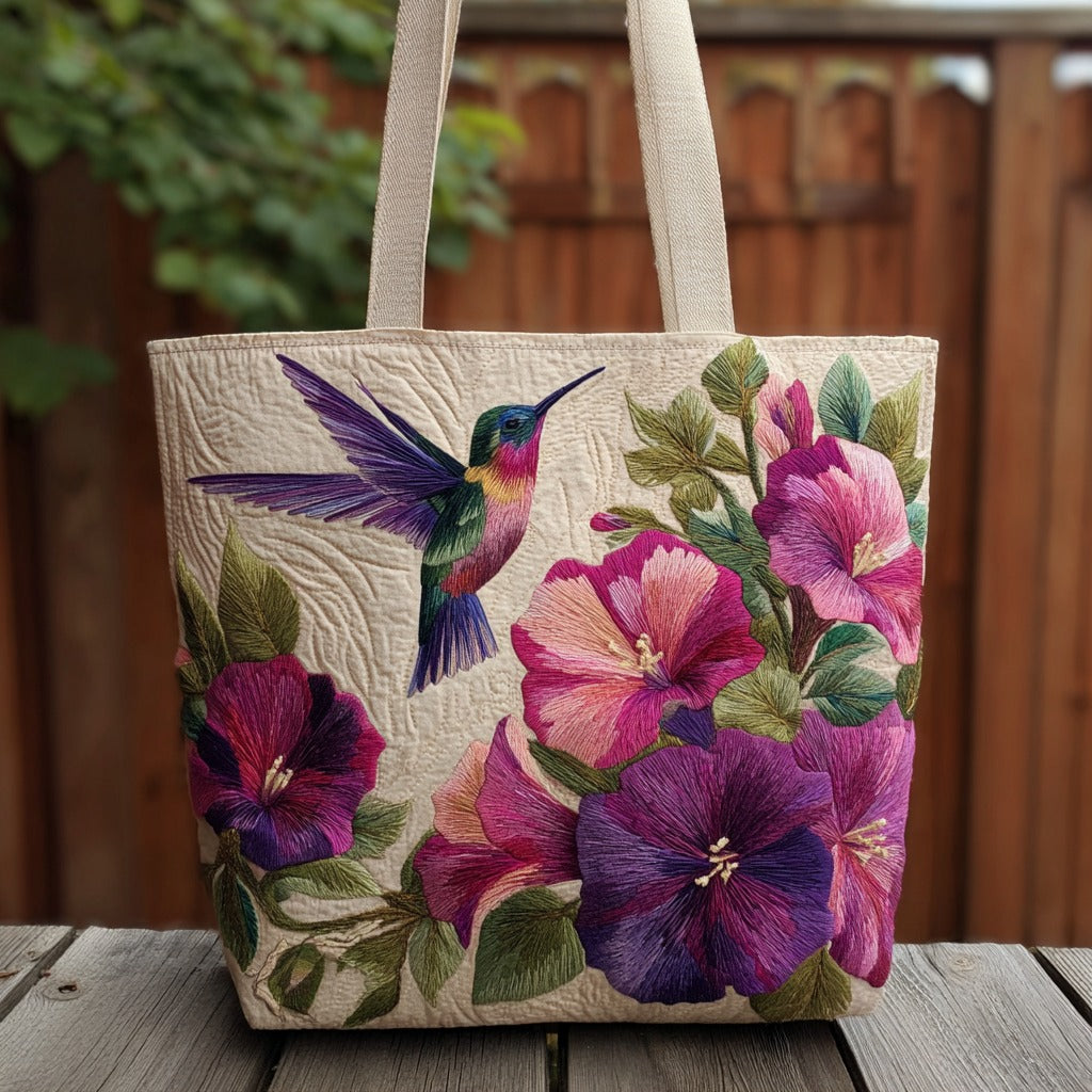 Love Hummingbird XR2511013CL Quilted Tote Bag