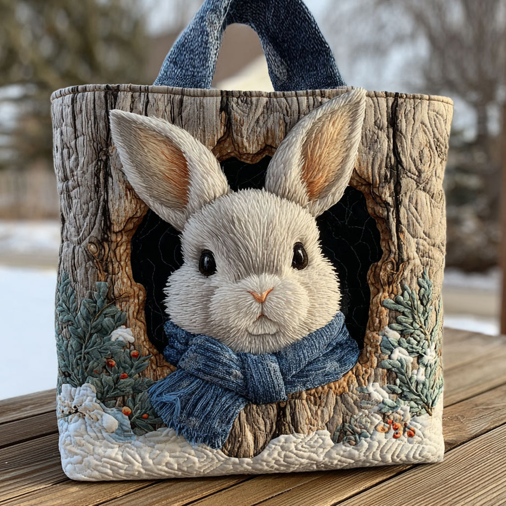 Bunny Peek CP0112160CL Quilted Tote Bag