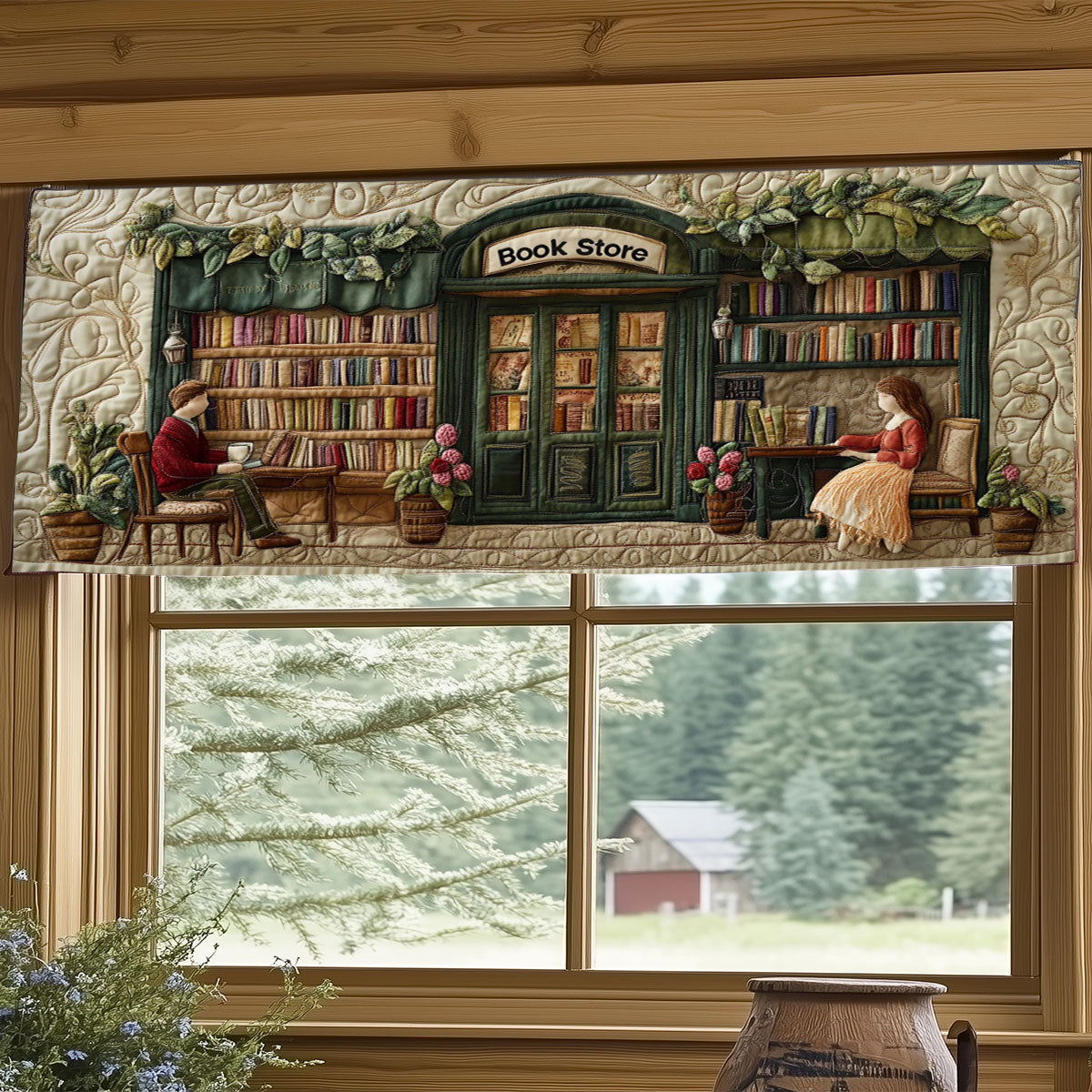 Book Store WJ1005034CL Quilted Valance