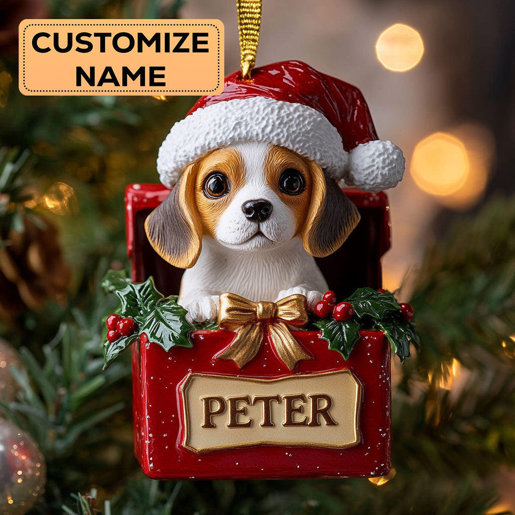 Beagle Gift CW2411002CL Personalized Christmas Ornament