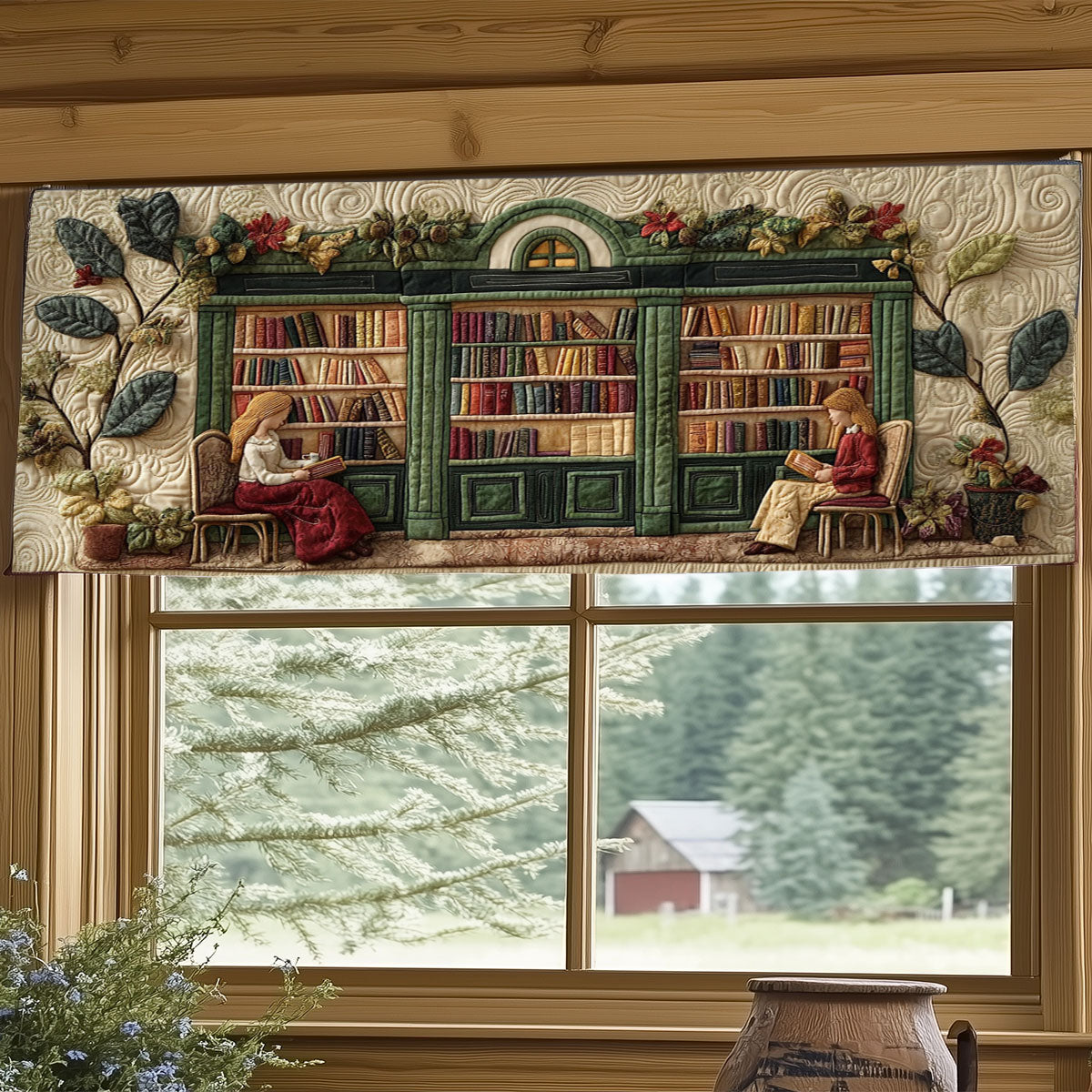 Library WJ1005035CL Quilted Valance