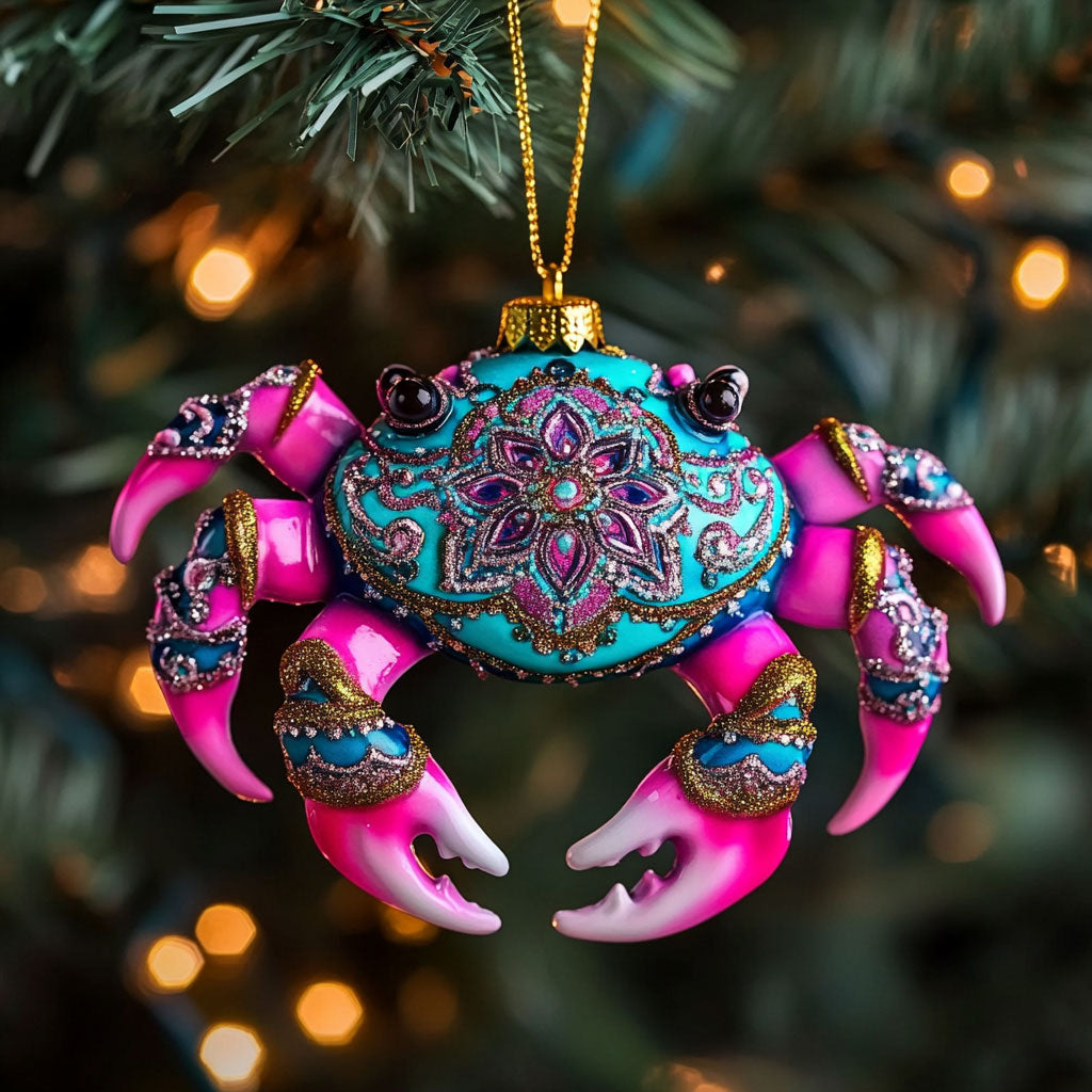 Mandala Crab CW2711042CL Christmas Ornament