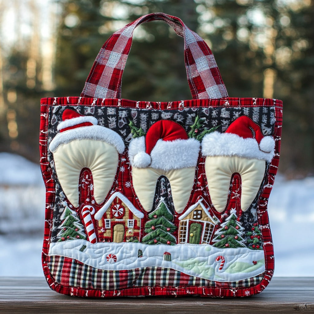 Flossy Christmas XR3010002CL Quilted Tote Bag