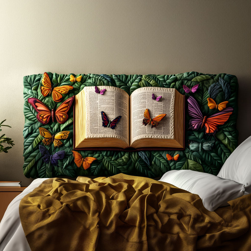 Wings Over Words KL1401016CL Quilted Headboard Slipcover