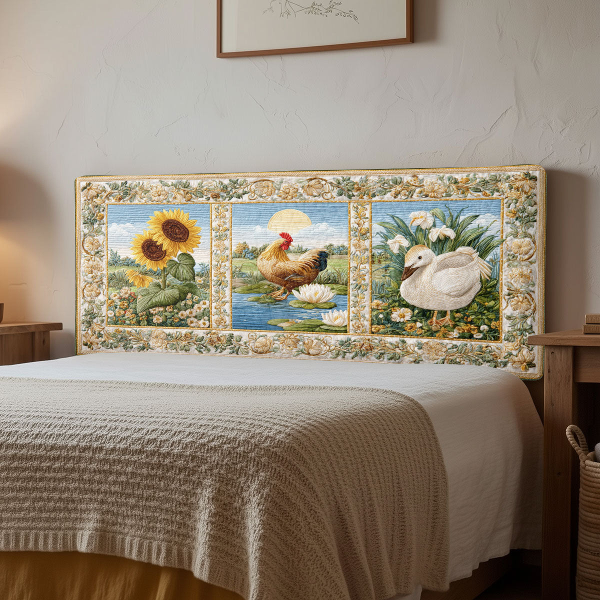 Poultry Dream CW0301008CL Quilted Headboard Slipcover