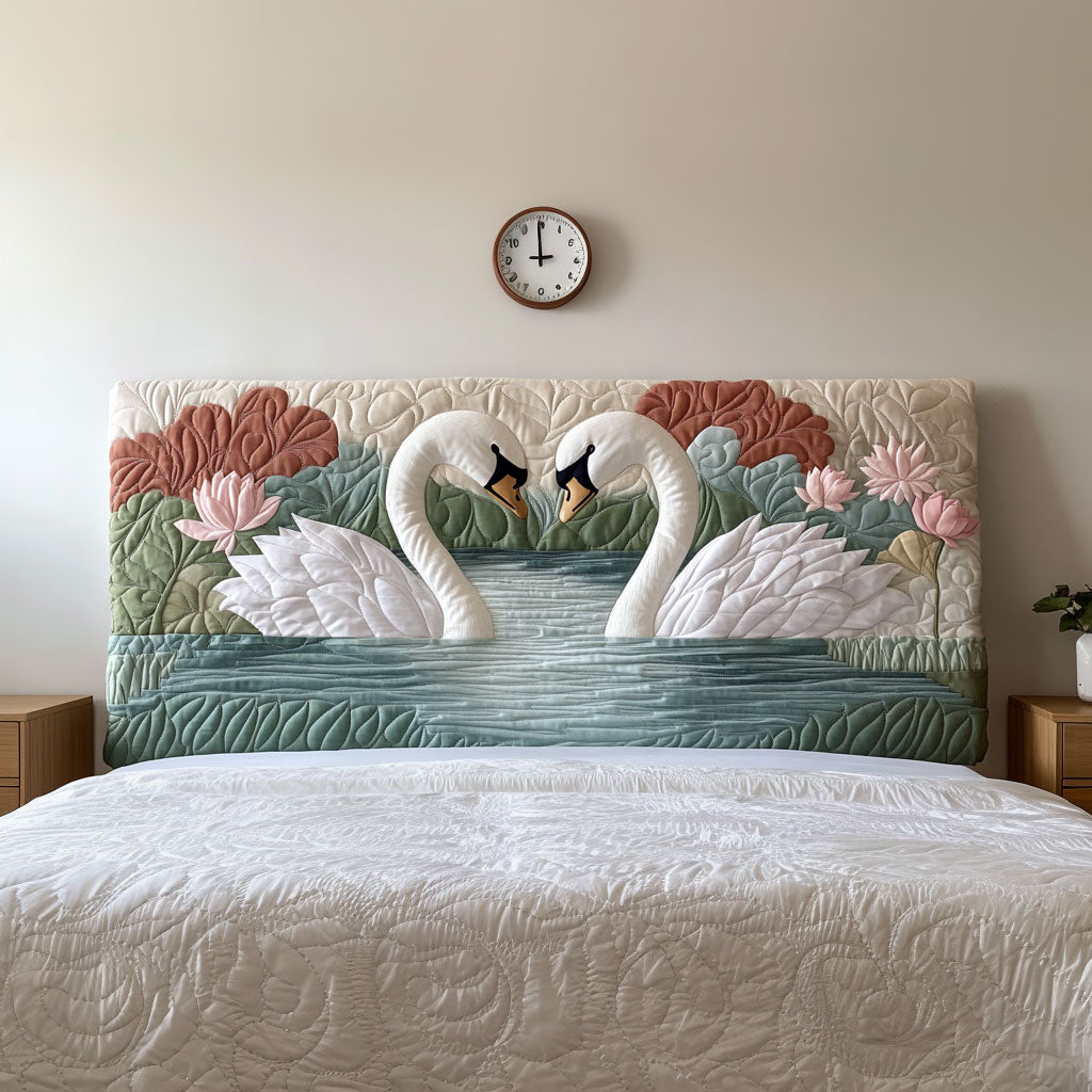 Swan Couple QA1201044CL Quilted Headboard Slipcover