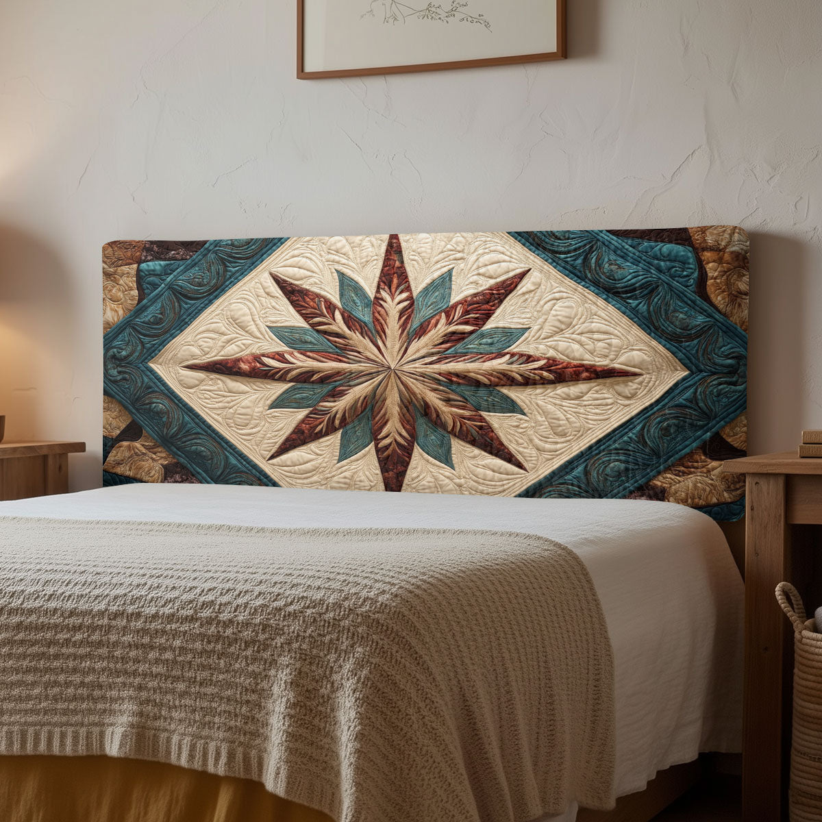 Native American Star CW1212029CL Quilted Headboard Slipcover