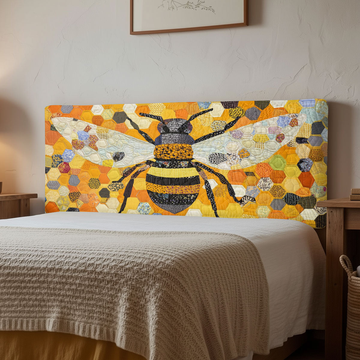 Patchwork Bee CW1112022CL Quilted Headboard Slipcover