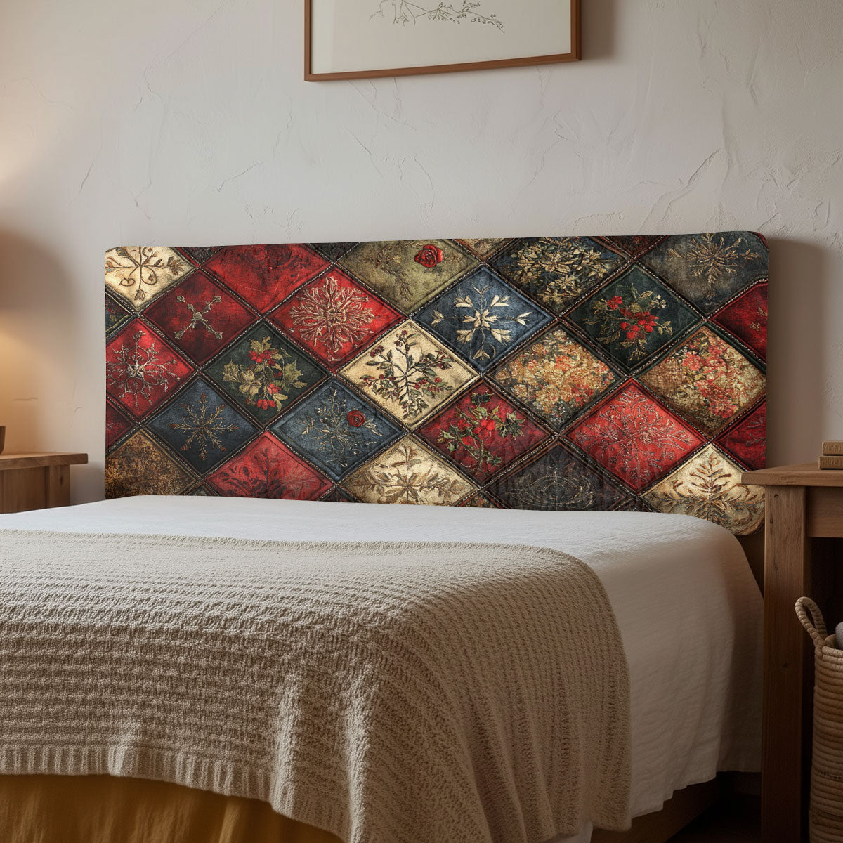 Heritage Patchwork CW2912015CL Quilted Headboard Slipcover