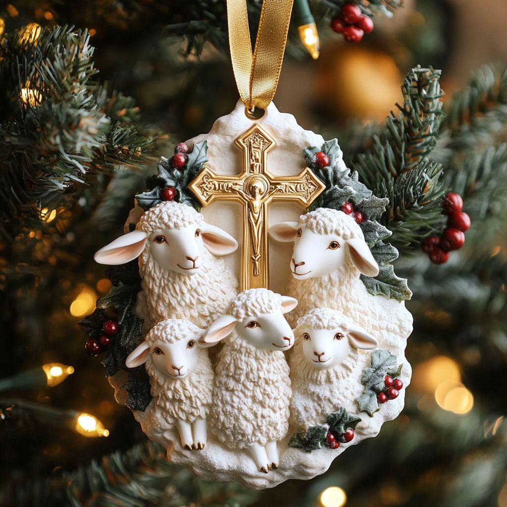Blessed Lamb Sheep WN3010004CL Christmas Ornament