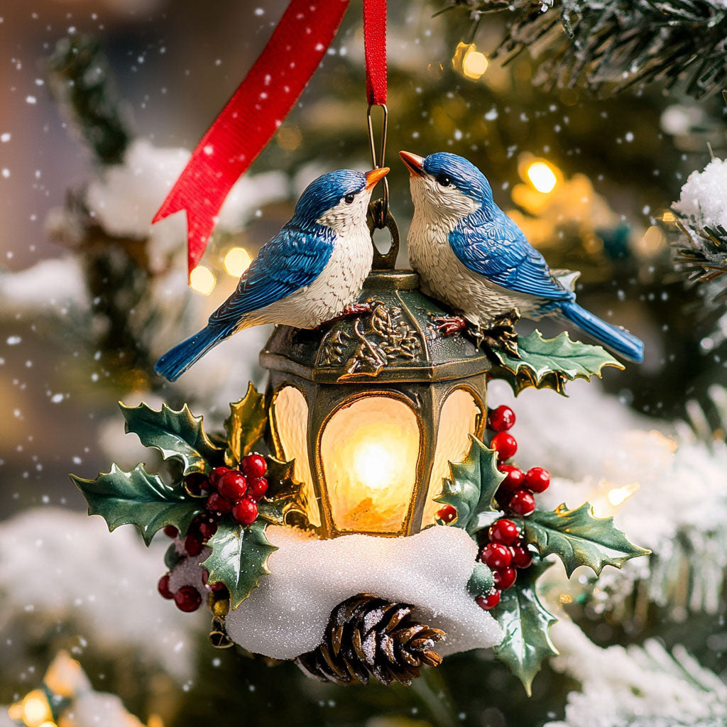 Cozy Light Bluebird WN2710011CL Christmas Ornament